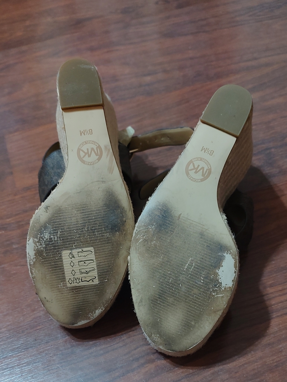 MICHAEL Michael Kors Tan and Brown Espadrille Wedge Sandals - Picture 5 of 5